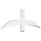 Ekena Millwork Bellingham Architectural Grade PVC Gable Bracket, 48"W x 16"H x 2"D x 4"F, 8/12 Pitch GBP048X16X0204BEL00 - alternate 1